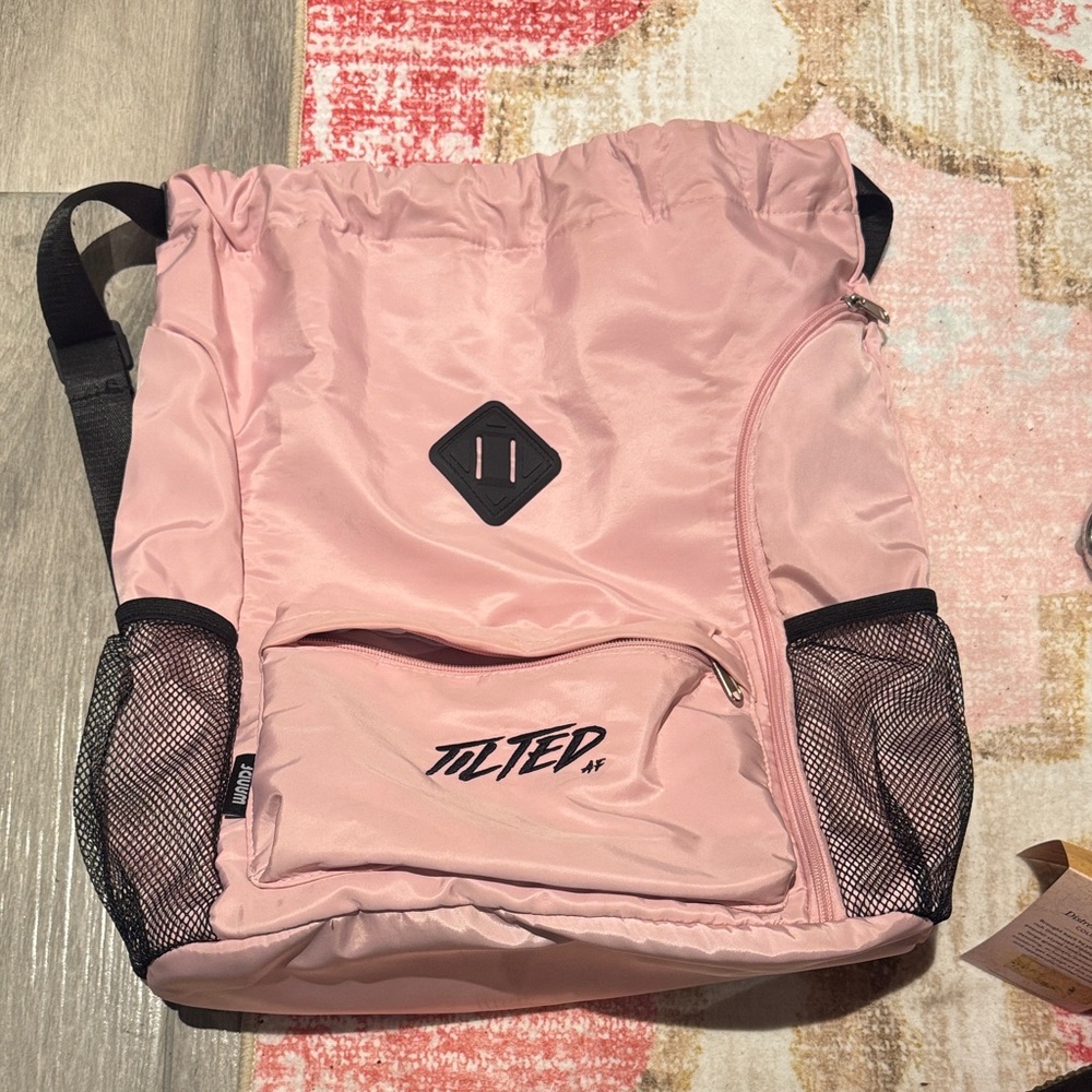 Pink gym bag